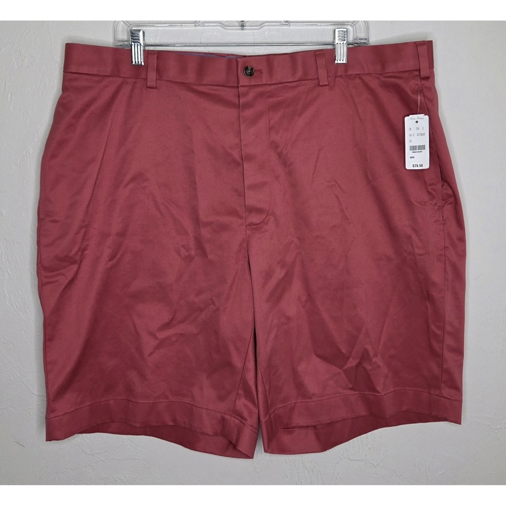 *NEW Brooks Brothers Advantage Chino Stretch Shorts Mens Size 40 Red 9" Inseam